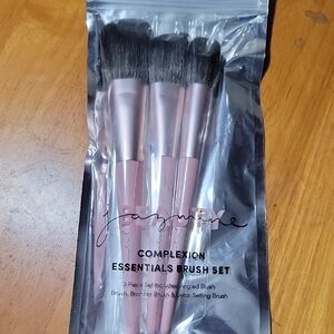 Jazmine Complexion Essentials Brush Set - Pink and Black